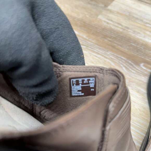 Clarks Collection Slip On Split Toe Brown Leather Mules Women's Size 10 - Picture 5 of 6